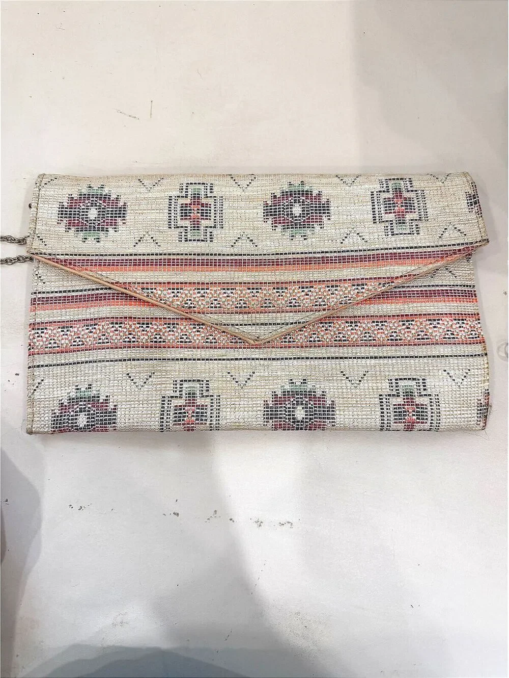 Envelope Clutch Purse with Chain Strap